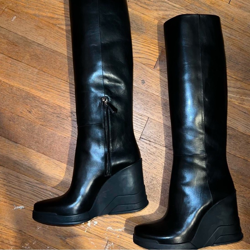 PRADA 2014 wedge boot, size 38